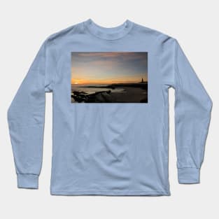 January sunrise at Cullercoats Bay (2) Long Sleeve T-Shirt